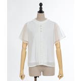 フレア袖ドットドビーBL | axes femme | 詳細画像4