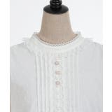 フレア袖ドットドビーBL | axes femme | 詳細画像7