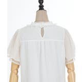 フレア袖ドットドビーBL | axes femme | 詳細画像8