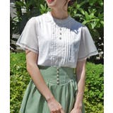 白 | フレア袖ドットドビーBL | axes femme