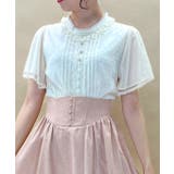 生成り | フレア袖ドットドビーBL | axes femme