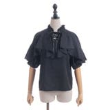 レースアップラッフルブラウス | axes femme | 詳細画像22