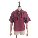 レースアップラッフルブラウス | axes femme | 詳細画像6