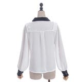 シャドーストライプフリルブラウス | axes femme | 詳細画像11 