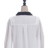 シャドーストライプフリルブラウス | axes femme | 詳細画像15 