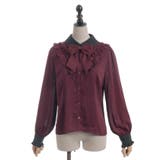 シャドーストライプフリルブラウス | axes femme | 詳細画像17 