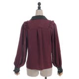 シャドーストライプフリルブラウス | axes femme | 詳細画像19 