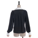 シャドーストライプフリルブラウス | axes femme | 詳細画像26 