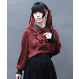 シャドーストライプフリルブラウス | axes femme | 詳細画像4 