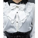 シャドーストライプフリルブラウス | axes femme | 詳細画像8 