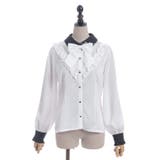 シャドーストライプフリルブラウス | axes femme | 詳細画像9 