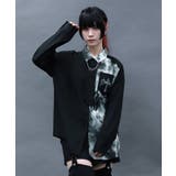 グレー | マーブルバイカラーシャツ | axes femme