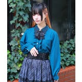 グリーン | ゴシックバタフライ刺繍ブラウス | axes femme