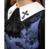 クロス刺繍ビッグ襟ブラウス | axes femme | 詳細画像10 