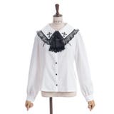 クロス刺繍ビッグ襟ブラウス | axes femme | 詳細画像12 