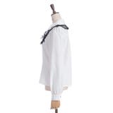 クロス刺繍ビッグ襟ブラウス | axes femme | 詳細画像13 