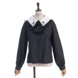 クロス刺繍ビッグ襟ブラウス | axes femme | 詳細画像27 