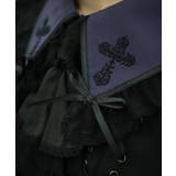 クロス刺繍ビッグ襟ブラウス | axes femme | 詳細画像8 