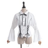 フレア袖レースアップブラウス | axes femme | 詳細画像14 