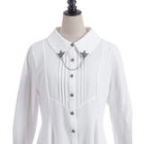 襟金具フィッシュテールブラウス | axes femme | 詳細画像21 