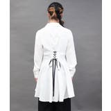 襟金具フィッシュテールブラウス | axes femme | 詳細画像3 