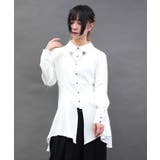 白 | 襟金具フィッシュテールブラウス | axes femme