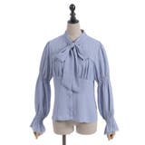 シャーリングボウタイブラウス | axes femme | 詳細画像15 