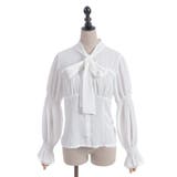 シャーリングボウタイブラウス | axes femme | 詳細画像22 