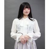 シャーリングボウタイブラウス | axes femme | 詳細画像4 