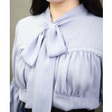 シャーリングボウタイブラウス | axes femme | 詳細画像6 