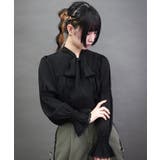 シャーリングボウタイブラウス | axes femme | 詳細画像7 