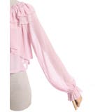 オフショルシフォンブラウス | axes femme | 詳細画像13 