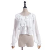 オフショルシフォンブラウス | axes femme | 詳細画像14 