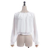 オフショルシフォンブラウス | axes femme | 詳細画像16 