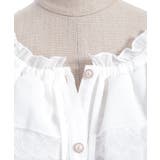 オフショルシフォンブラウス | axes femme | 詳細画像17 