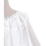 オフショルシフォンブラウス | axes femme | 詳細画像20 