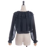 オフショルシフォンブラウス | axes femme | 詳細画像24 