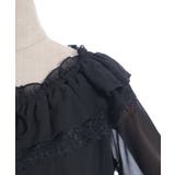 オフショルシフォンブラウス | axes femme | 詳細画像27 