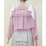 オフショルシフォンブラウス | axes femme | 詳細画像3 