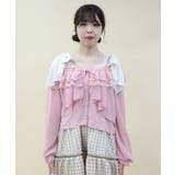 オフショルシフォンブラウス | axes femme | 詳細画像4 