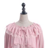 オフショルシフォンブラウス | axes femme | 詳細画像9 