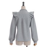 配色ピコレースボウタイブラウス | axes femme | 詳細画像10 