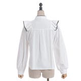 配色ピコレースボウタイブラウス | axes femme | 詳細画像26 