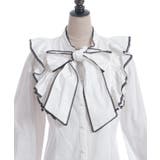 配色ピコレースボウタイブラウス | axes femme | 詳細画像27 