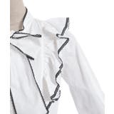 配色ピコレースボウタイブラウス | axes femme | 詳細画像29 