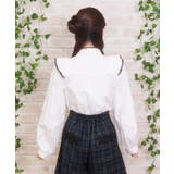 配色ピコレースボウタイブラウス | axes femme | 詳細画像3 