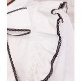 配色ピコレースボウタイブラウス | axes femme | 詳細画像6 