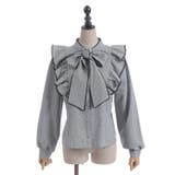 配色ピコレースボウタイブラウス | axes femme | 詳細画像8 