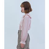 ハートチュールビッグ襟ブラウス | axes femme | 詳細画像2 