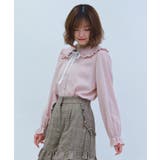 ハートチュールビッグ襟ブラウス | axes femme | 詳細画像4 